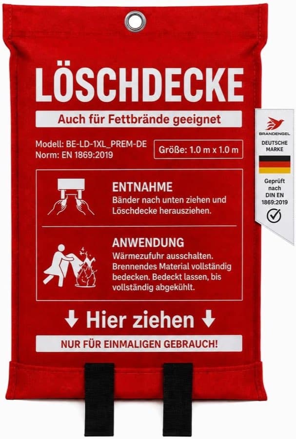 Brandengel Löschdecke 1×1 m, 1 Stück