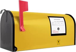 banjado US Mailbox Gelb