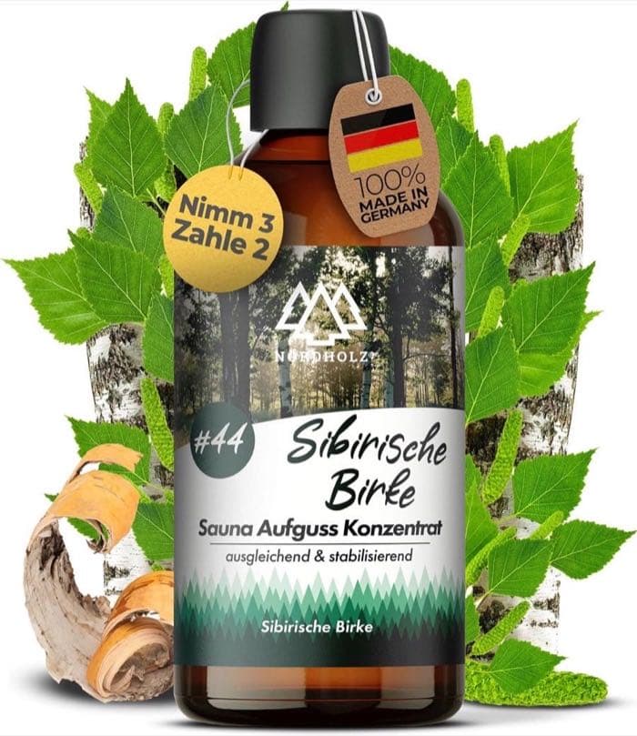 NORDHOLZ Saunaaufguss · Sibirische Birke 100 ml