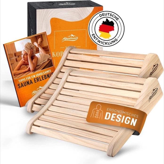 ALPENHAUCH Kopfstütze Holz · 2er