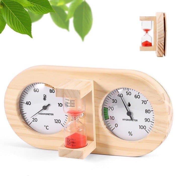 Weskjer 2-in-1 · Klimamesser + Sanduhr