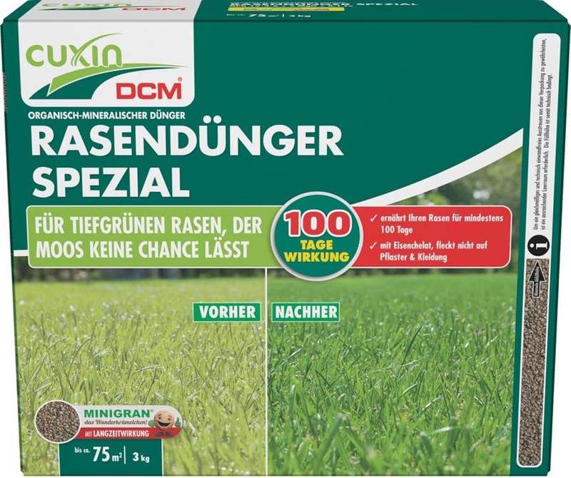 CUXIN DCM Rasendünger Spezial · 3 kg / 75 m²