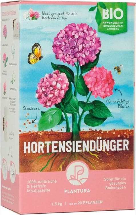 Plantura Bio-Hortensiendünger · NPK 5-2-7,5