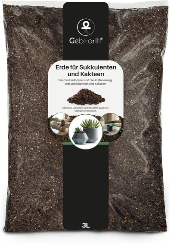 GebEarth Kakteenerde und Sukkulentenerde · 3 L