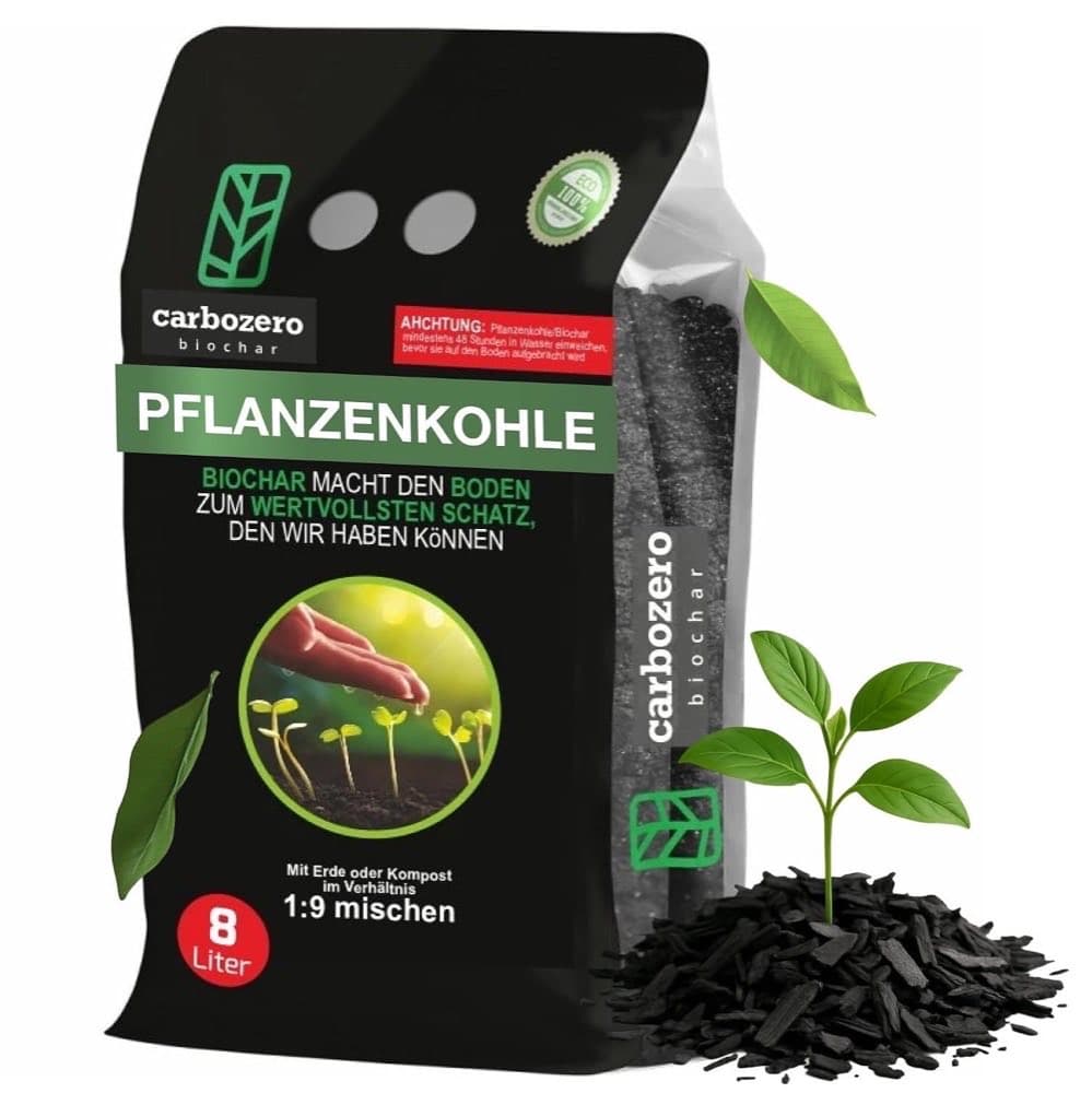 CarboZero aktivierte Pflanzenkohle · Vulkanasche · 8 L