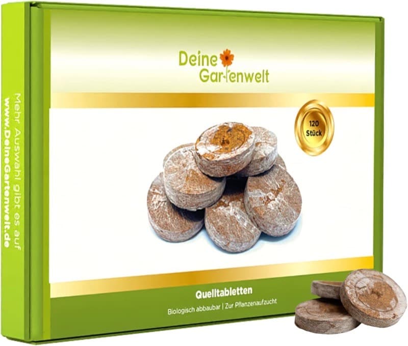 Deine Gartenwelt Kokos-Torf-Quelltabs · 120 Stück