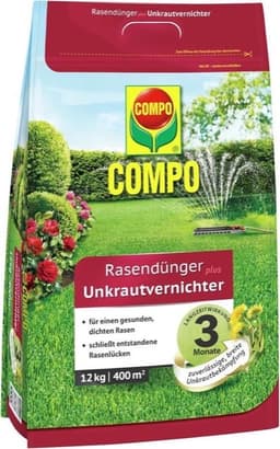 Compo COMPO Rasendünger mit Unkrautvernichter · 12 kg