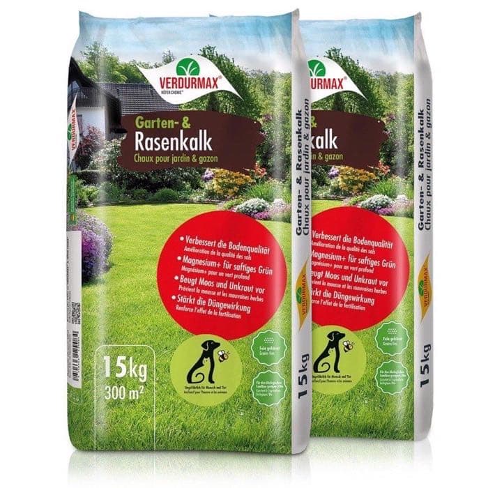 Verdurmax Rasenkalk 2×15 kg