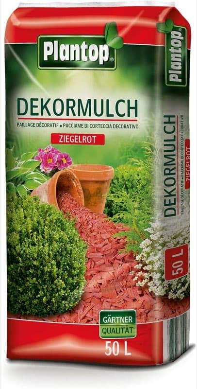 Plantop Dekormulch ziegelrot · 10–40 mm · 50 L