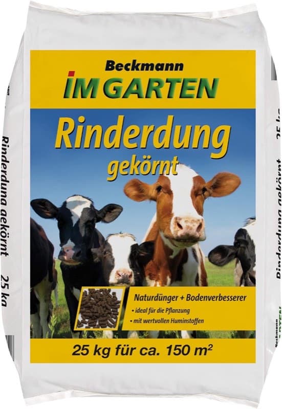 Beckmann Rinderdung gekörnt · 25 kg (Floragard-Listing)