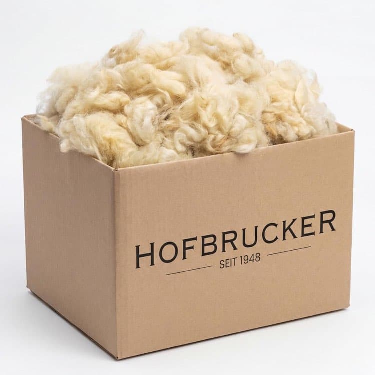 Hofbrucker Schafwolle Flocke · 1 kg