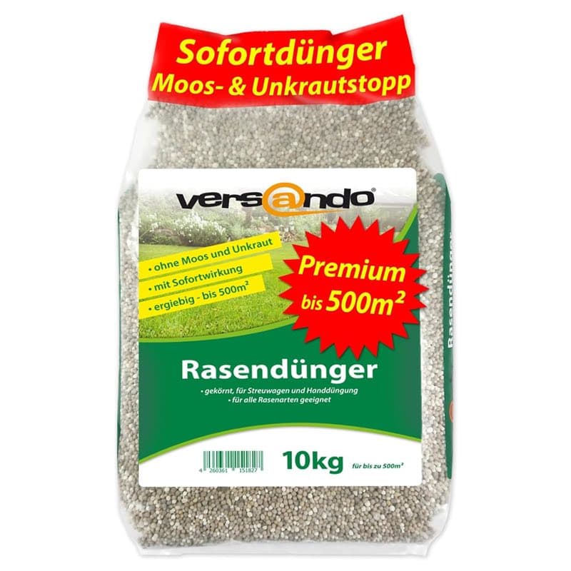 versando Rasendünger Sommer · 10 kg · 500 m²