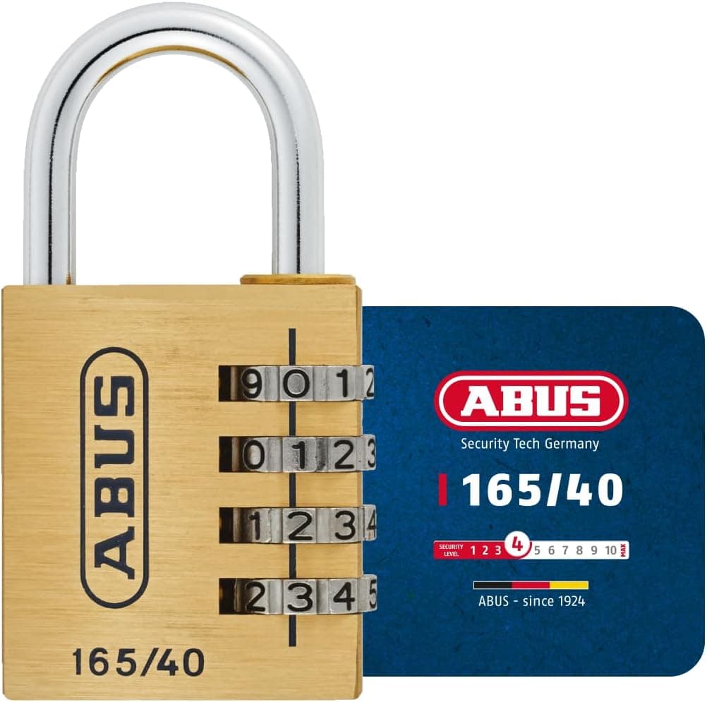 ABUS Zahlenschloss 165/40 Messing