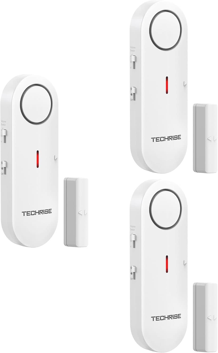 TechRise Fenster-/Türalarm 98 dB (3er)