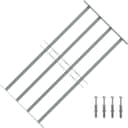 vidaXL Fenstergitter 4 Querstäbe (700–1050 × 600 mm)