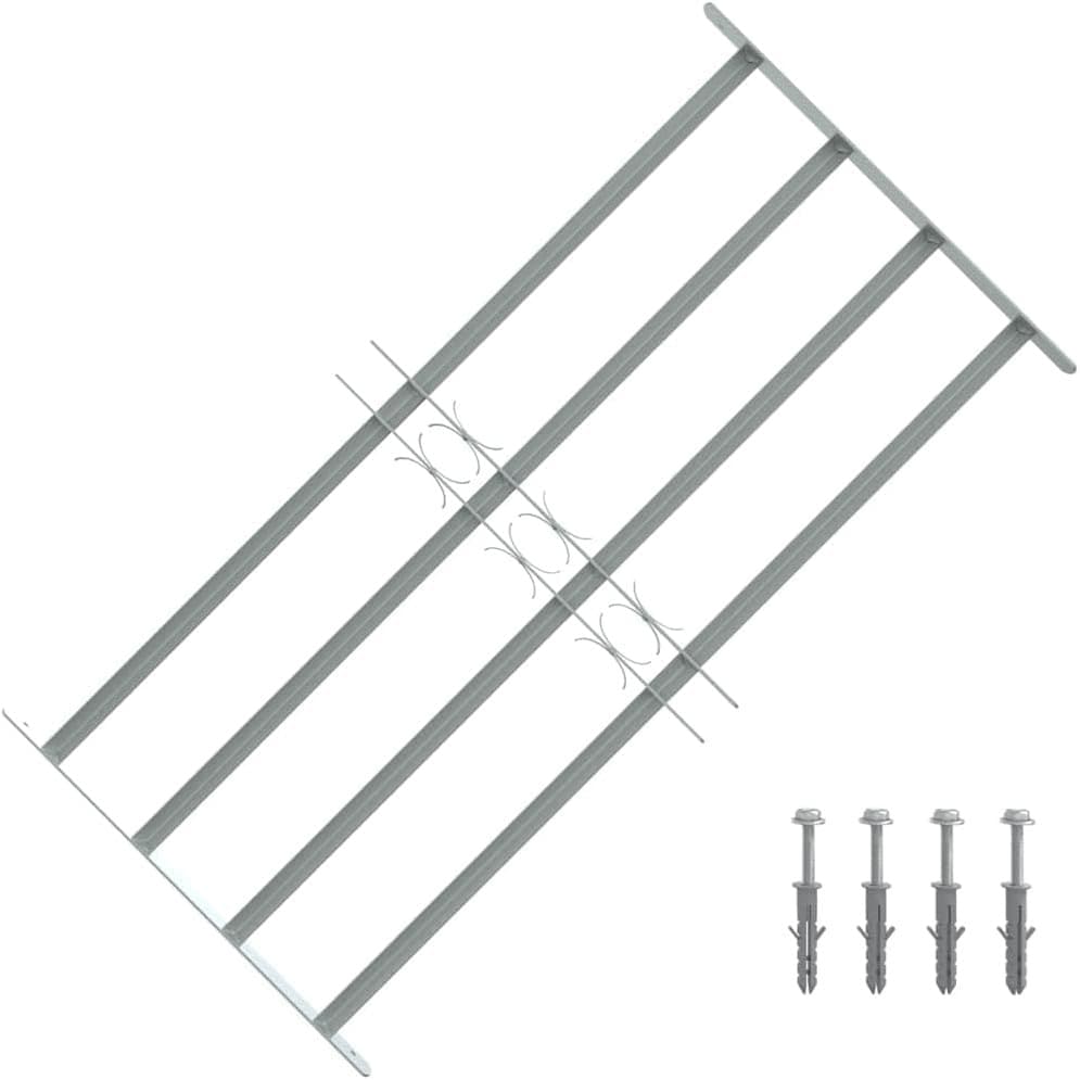 vidaXL Fenstergitter 4 Querstäbe (700–1050 × 600 mm)