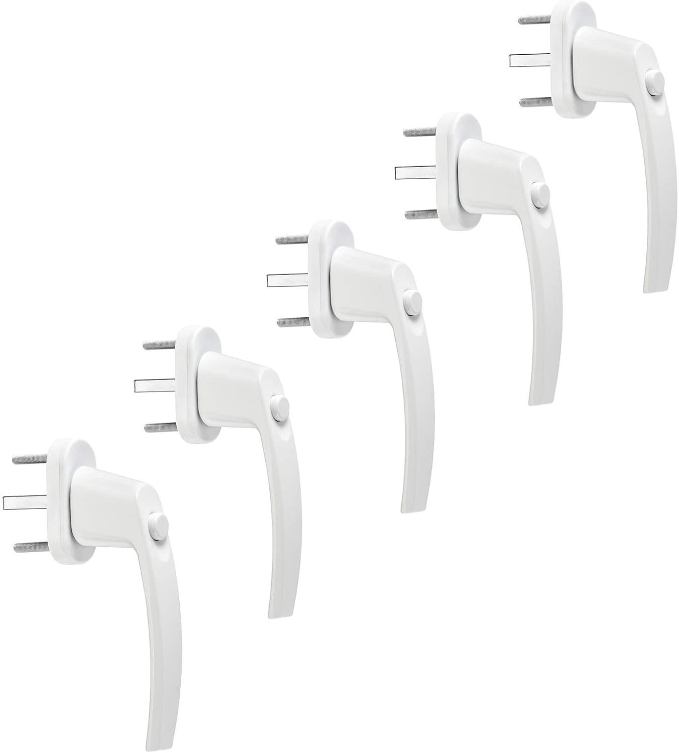 SOTECH 5× Fenstergriff Druckknopf weiß