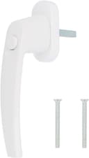 KJ-Vertrieb Fenstergriff Druckknopf 45 mm weiß
