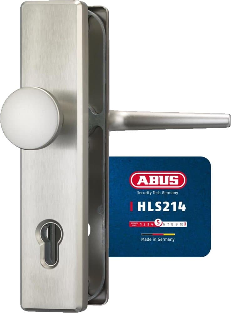 ABUS HLS214 F9 Edelstahloptik Haustür 92 mm