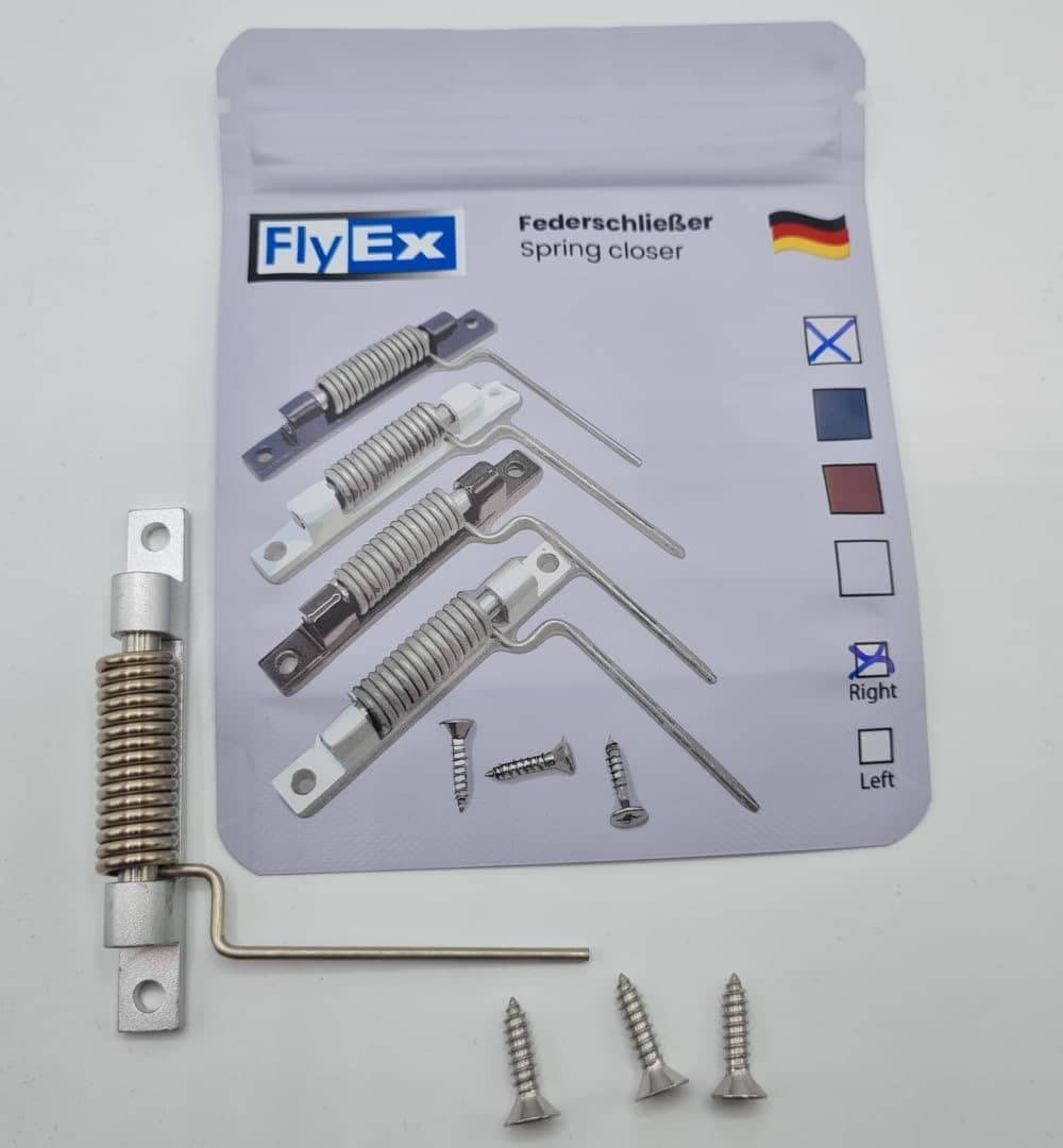 FlyEx Federschließer Fliegengitter DIN rechts