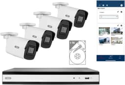 ABUS TVVR36444T PoE-Set 4× 4 MP
