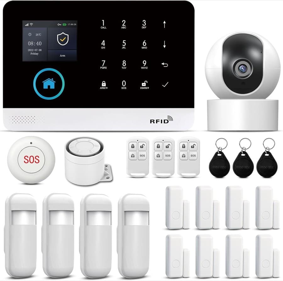 LWOHSI 21-teilig WiFi+GSM mit Kamera