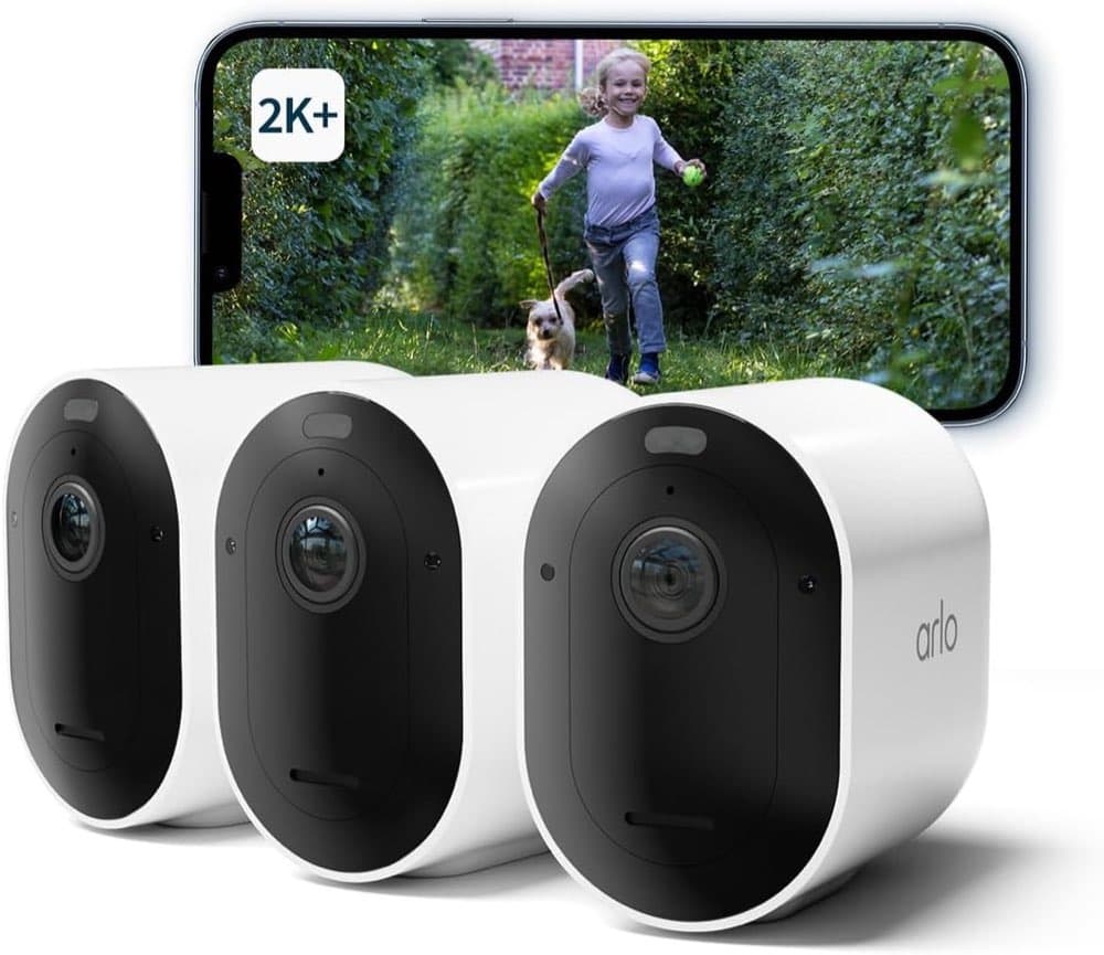 Arlo Pro 5 2K+, 3er-Set kabellos
