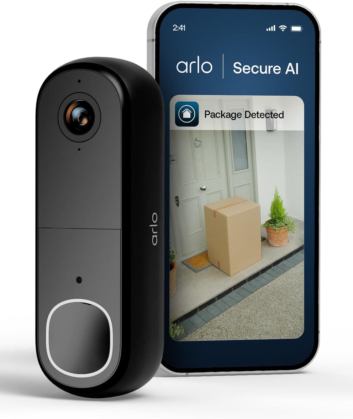Arlo HD-Türklingel mit schwarzer Skin