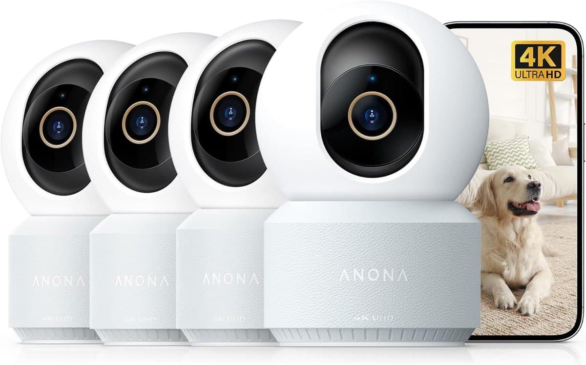 Anona Pano 4K Indoor-Dome, 4er-Pack