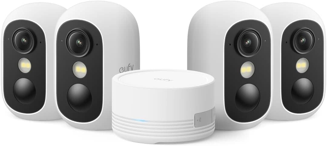 eufyCam C35 4er-Pack mit HomeBase Mini