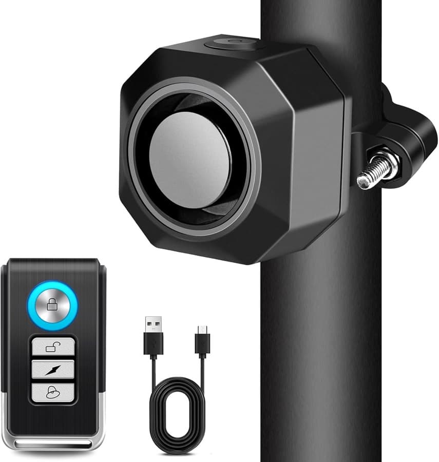 Cruxer Fahrrad-Alarmanlage USB-C, IP65, 110 dB