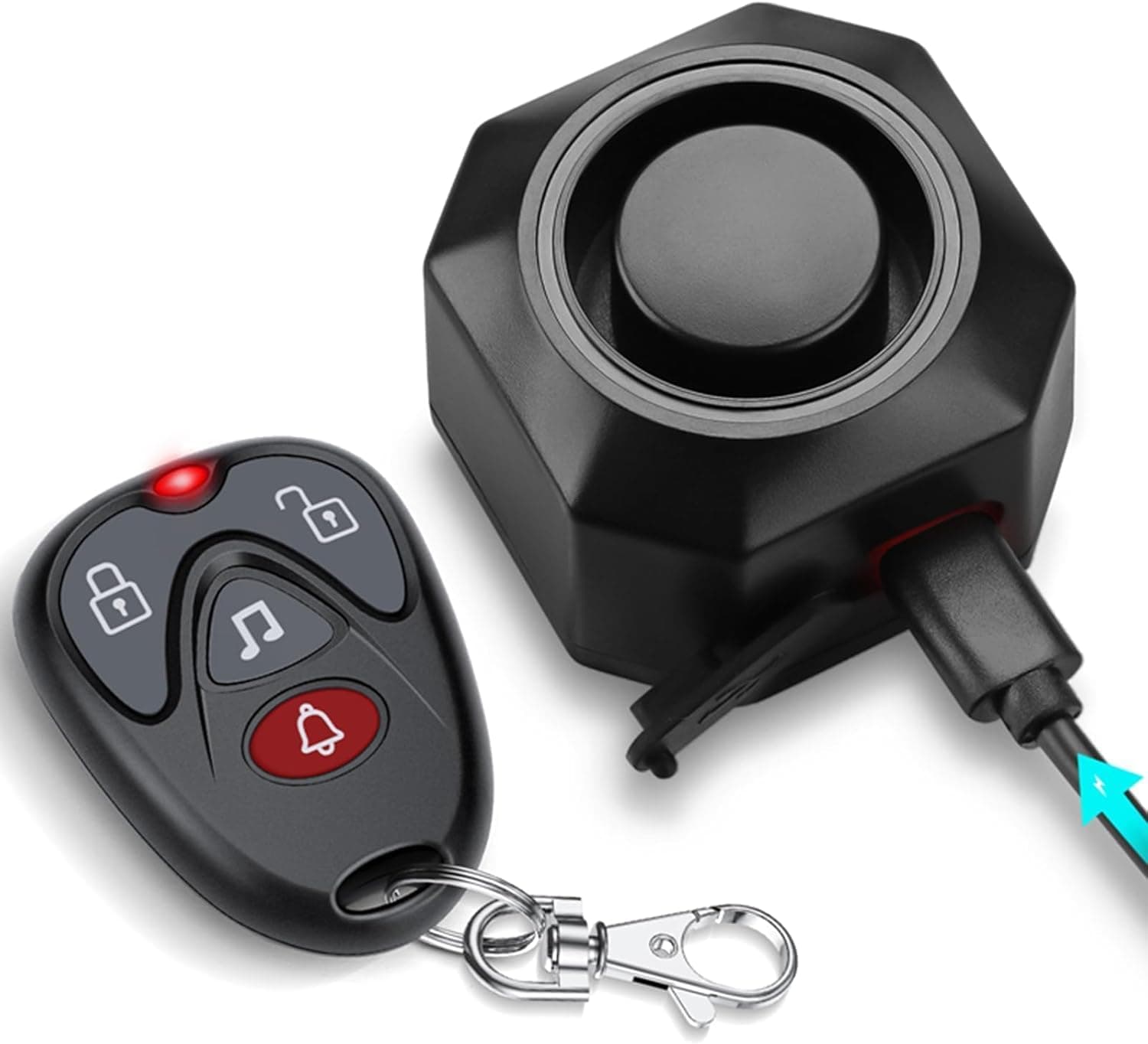 ZEXMTE Fahrrad-Alarmanlage USB-C, IP65, 110 dB