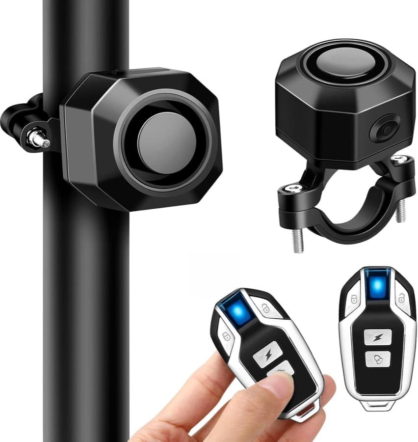 Leiortufa 2er-Set Fahrrad-Alarmanlage USB-C, 110 dB