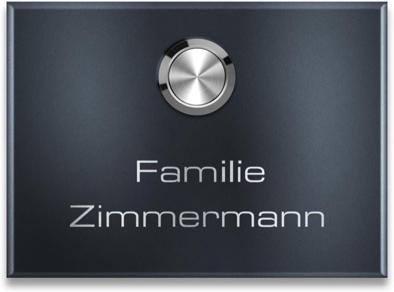 Metzler Funkklingel Vitus 1 Taster Anthrazit