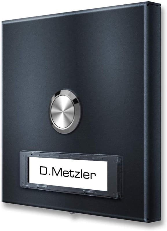 Metzler Funkklingel flach 11 mm mit Namensschild