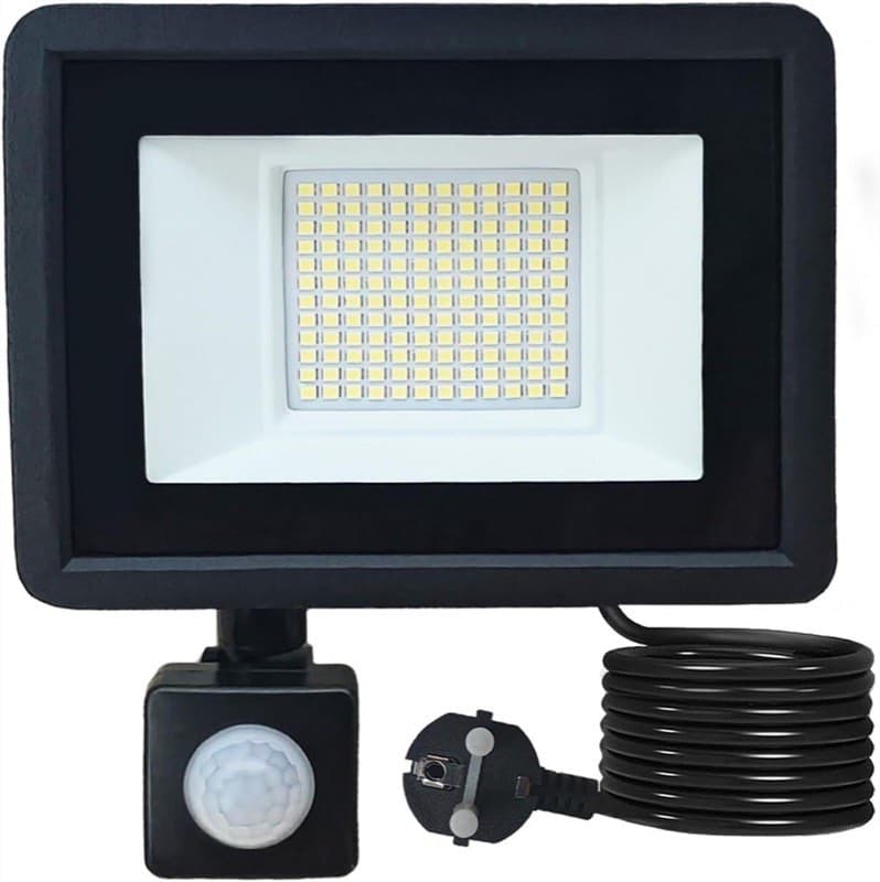 Meision LED-Strahler 50 W Warmweiß mit Stecker