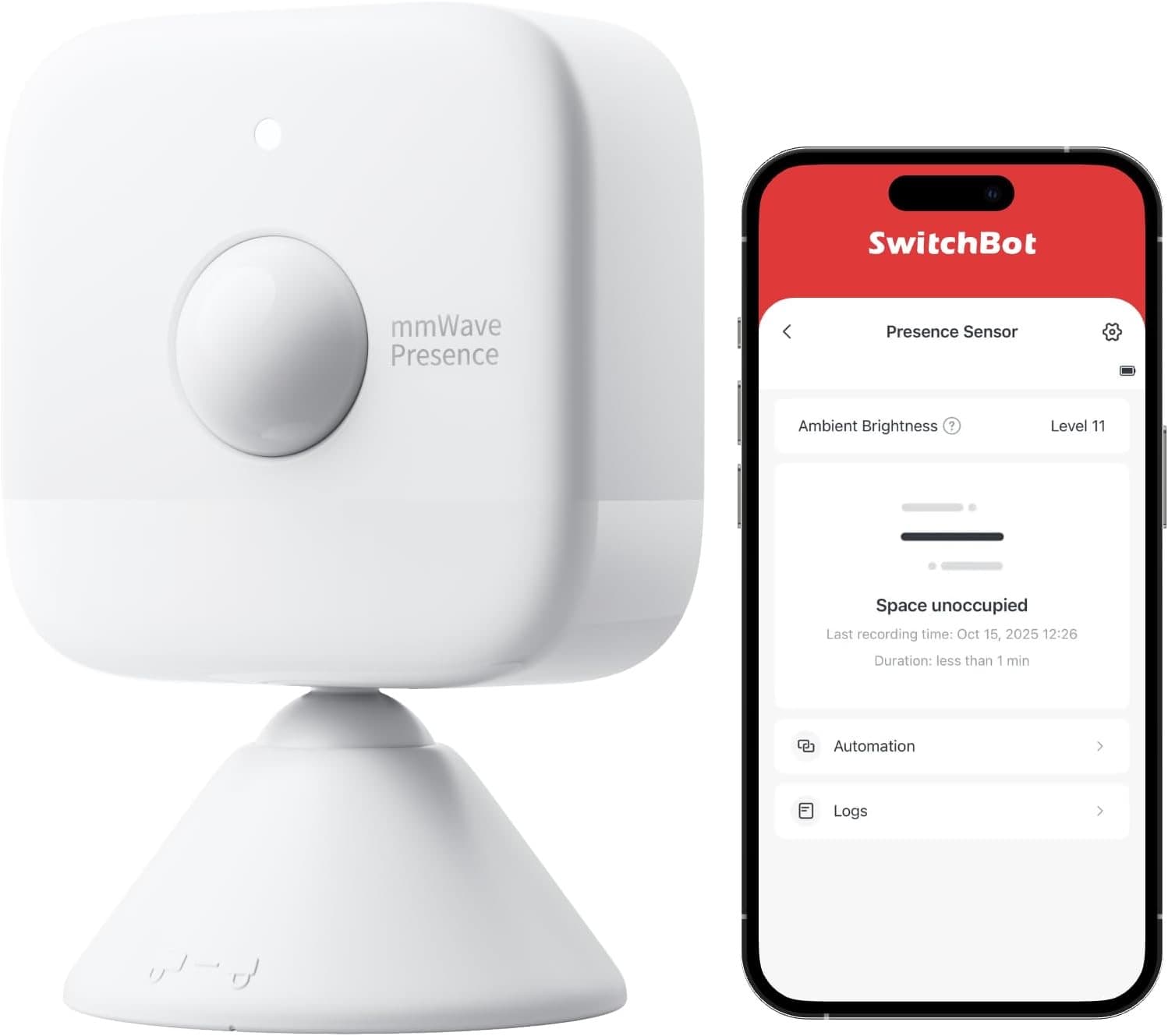 SwitchBot mmWave Präsenzmelder (Batterie)