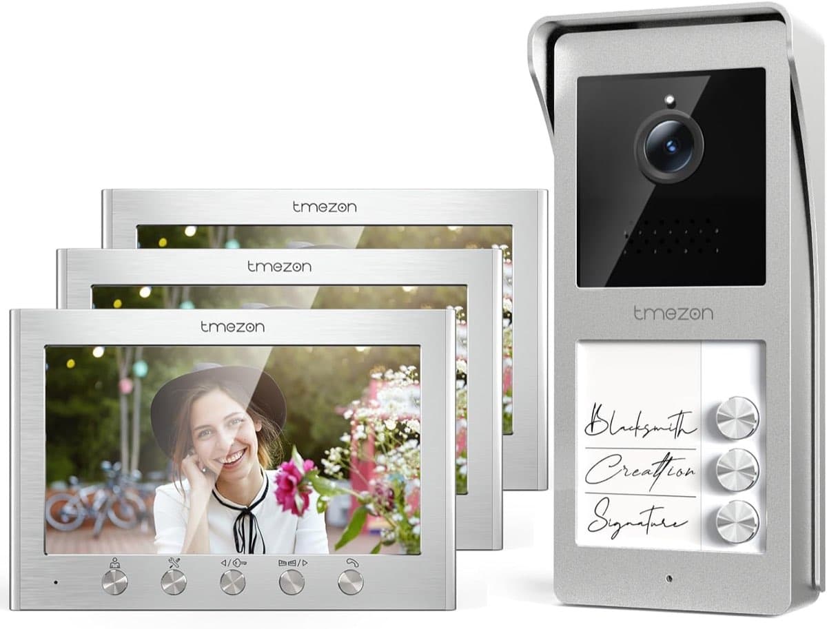 TMEZON 2-Draht Video 3×7″