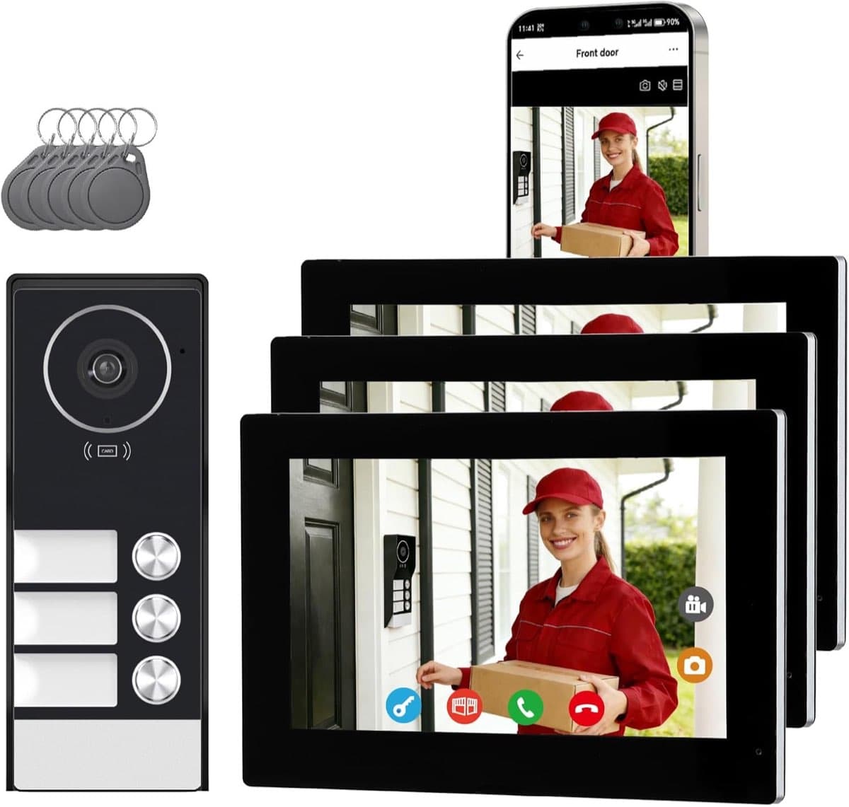 Honmidatek KW08 3×7″ App RFID