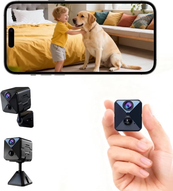 javiscam E7 Mini-Akku-Kamera