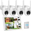 Logisaf PTZ-Set 10" Monitor 5MP 1TB