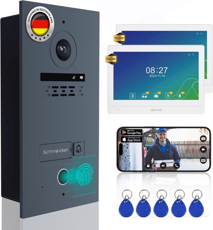 Mathfel 2×10 Zoll RFID/Fingerprint