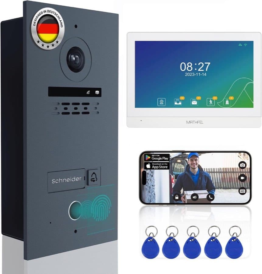 Mathfel 1×10 Zoll RFID/Fingerprint