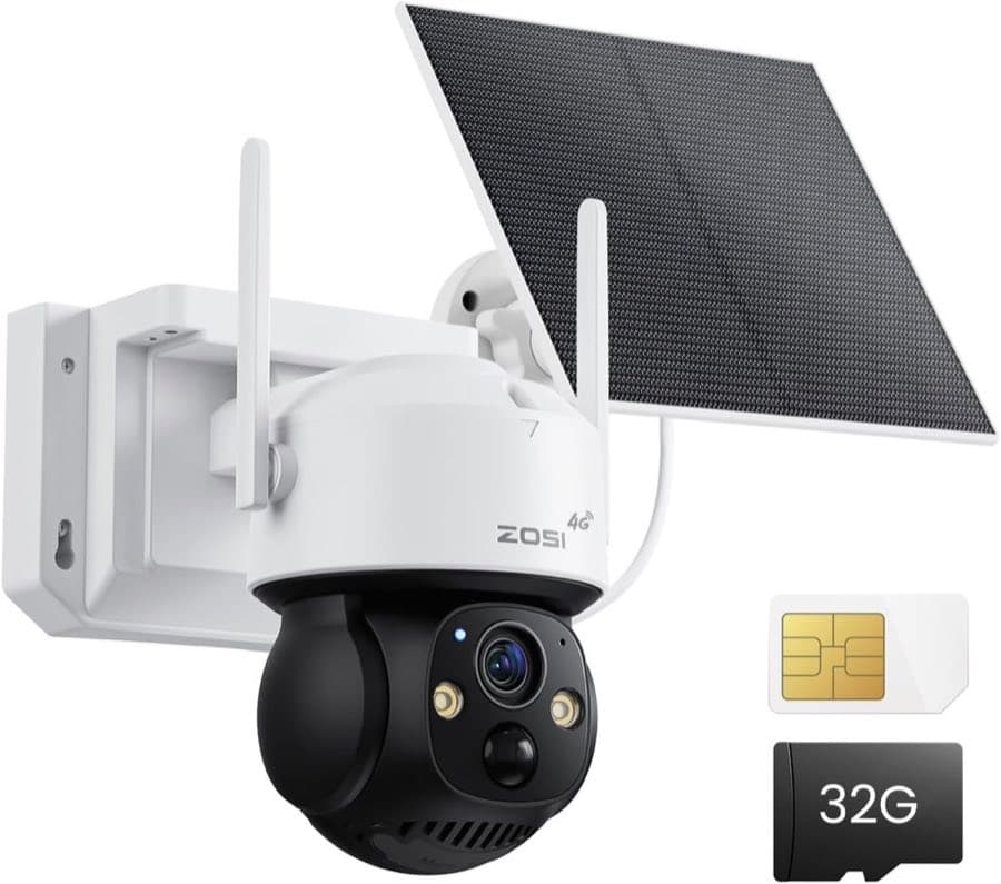 ZOSI C291 4G LTE Solar Outdoor