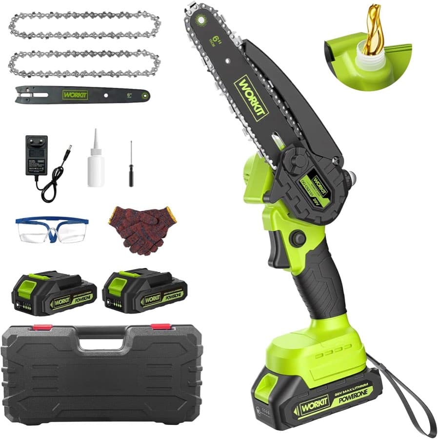 WORKIT Mini-Kettensäge 6 Zoll