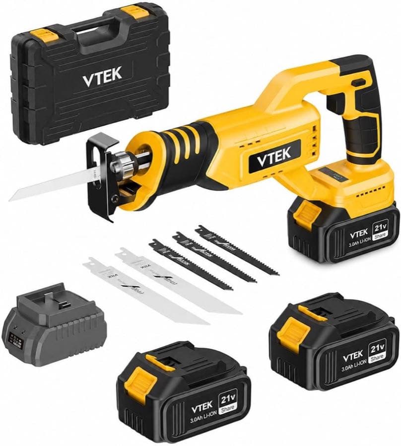 VTEK 20V Akku-Säbelsäge (2 Akkus)