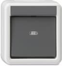 Gira 010630 Wechselschalter AP IP44 grau