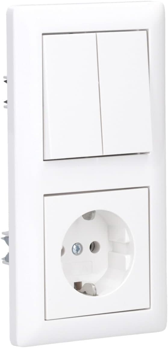 Gira Standard 55 Serienschalter + Steckdose