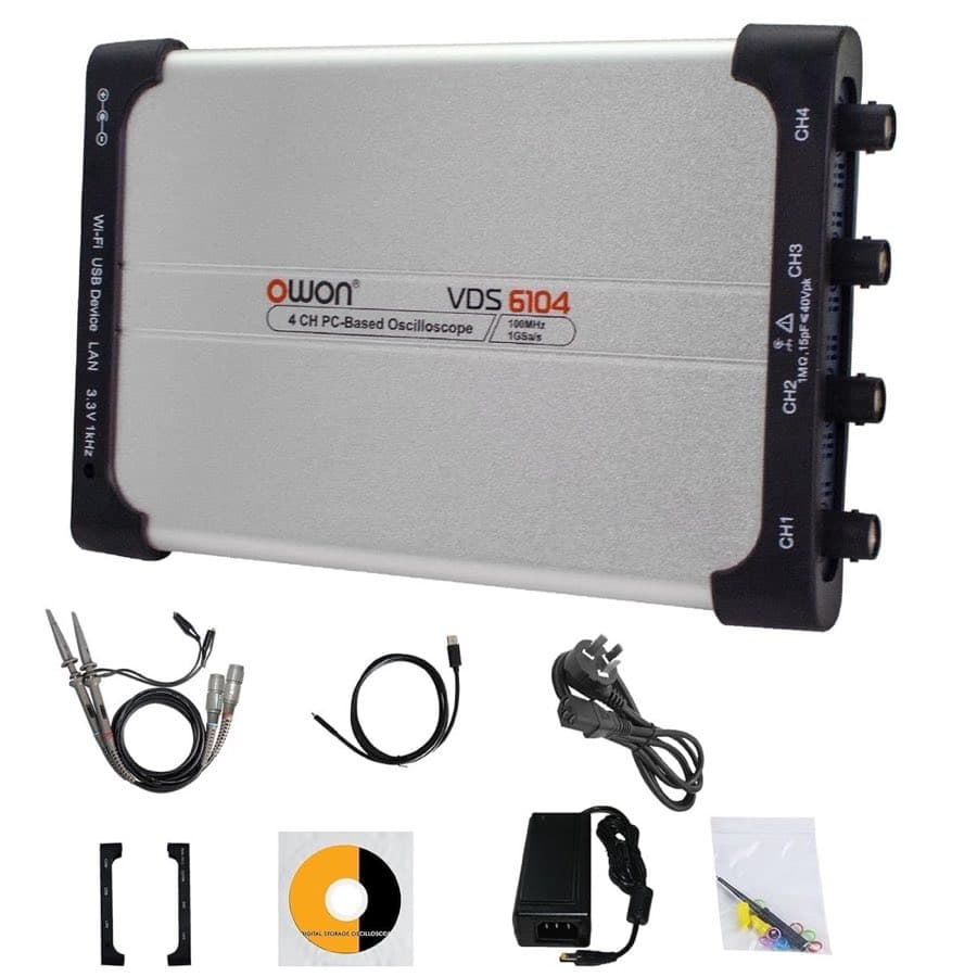 OWON VDS6104 USB 100 MHz, 4 Kanäle