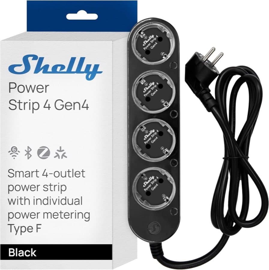 Shelly Power Strip 4 Gen4 Schwarz